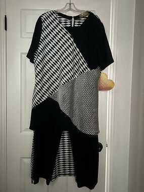 Donna By Donna Vinci Patchwork Pantsuit Size 2X